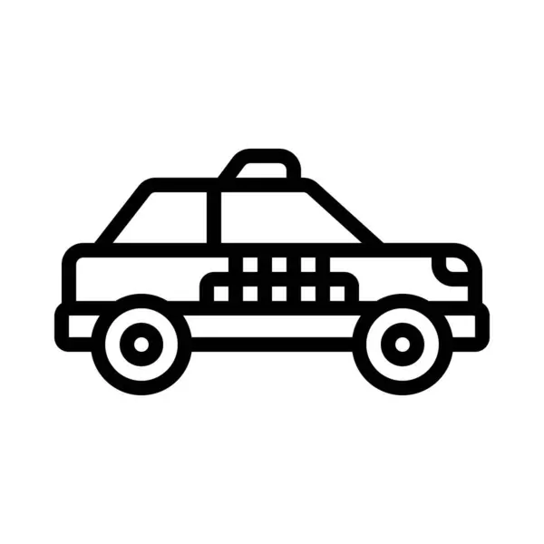 車のタクシーサービス ベクター アイコン 車のサービス サイン — ストックベクタ