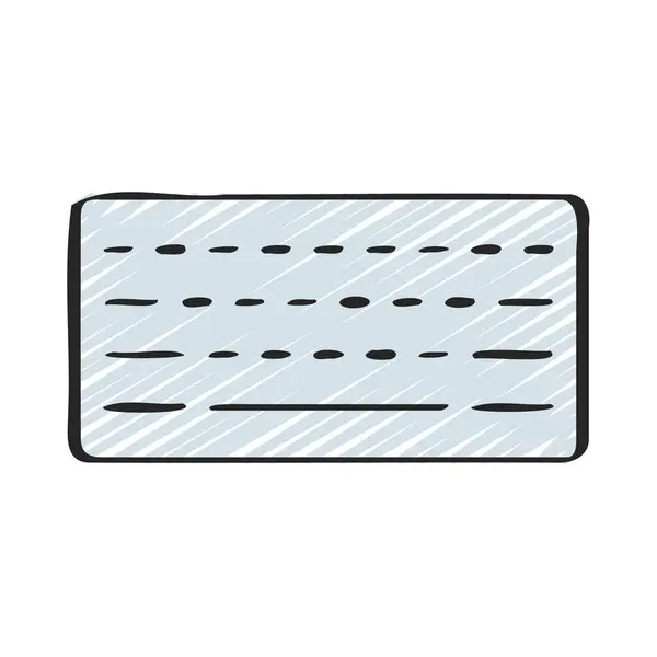 Tastatur Symbol Einfacher Stil Vektorillustration — Stockvektor