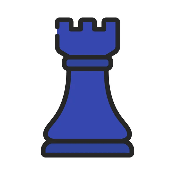 Vektorillustrasjon Rook Chess Piece – stockvektor