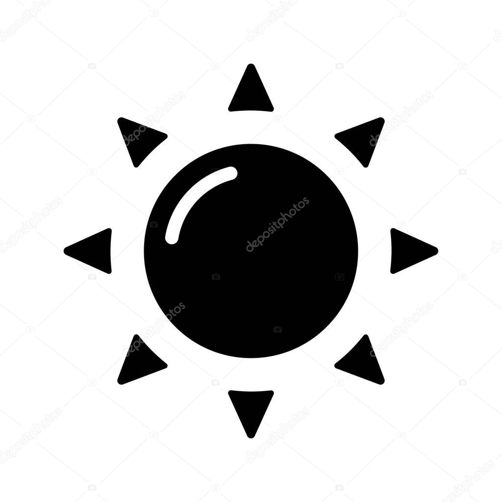 Sun, sunshine  icon vector illustration