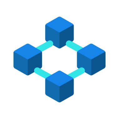 Engelleme zinciri vektör çizgisi simgesi tasarımı