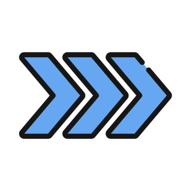 Keskin Oklar simgesini beyaz arkaplanda ayır. vektör.