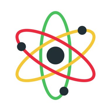 Bilim Sembolü Web simgesi, vektör illüstrasyonu         