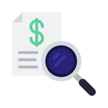 Financial Audit icon, vector illustration  