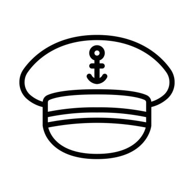 hat simgesi, vektör illüstrasyonu basit tasarım