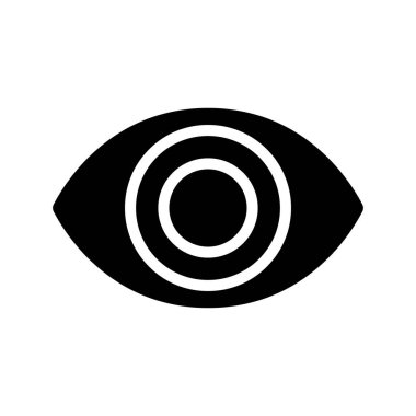 Vision Eye web simgesi vektör çizimi