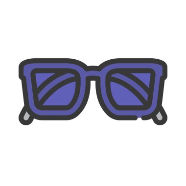 göz gözlük simge vektör çizim