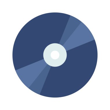 CD disk simgesi. vektör illüstrasyonu             