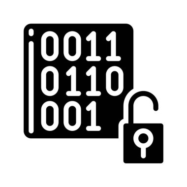 Veri simgesi, vektör illüstrasyonunu çöz  