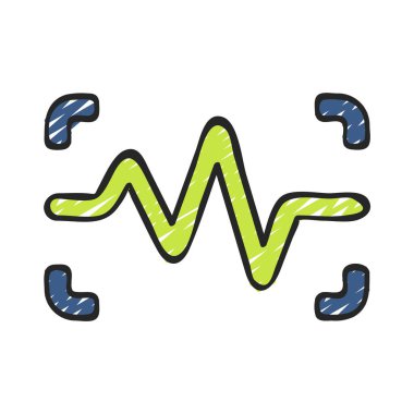 Ses Yakalama düz simgesi, vektör illüstrasyonu 