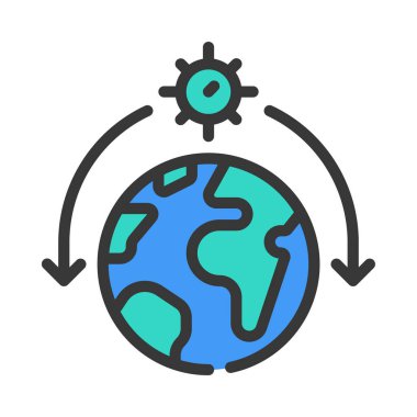 Genel Virüs simgesi vektör illüstrasyonu 