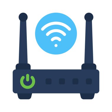 Internet yönlendirici vektör simgesi 