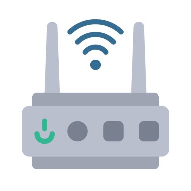 Internet yönlendirici vektör simgesi 