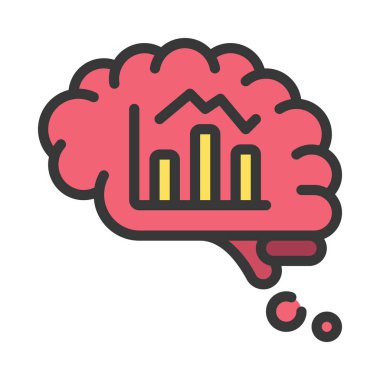Pazar Bilgisi Web simgesi vektör illüstrasyonu