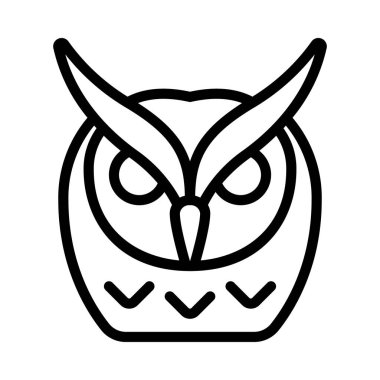 Baykuş simgesi vektör illüstrasyon tasarımı