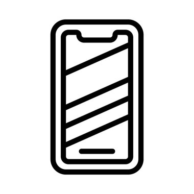 akıllı telefon vektör simgesi, illüstrasyon 