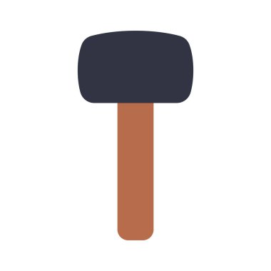 Beyaz arkaplanda çekiç simgesi