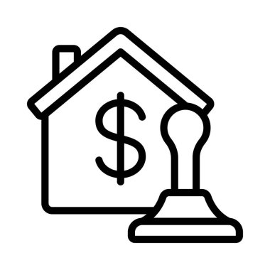 Damga web simge vektör çizim