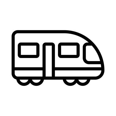 Elektrik tren simgesi vektör illüstrasyonu