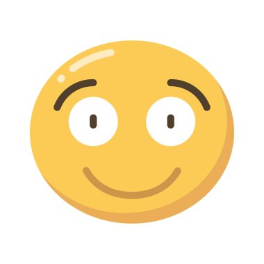 Büyük Gülümseyen Web ikonu vektör çizimi