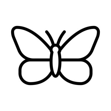 Kelebek ikonu. düz dizayn. vektör illüstrasyonu.