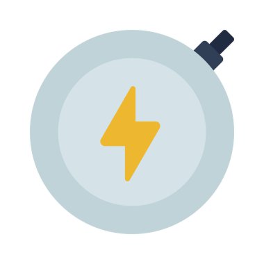 Kablosuz Şarj Ağı simgesi, vektör illüstrasyonu            