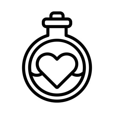 Aşk İksiri vektör düz simgesi    