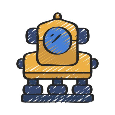 Kamera Ağı ikon vektör illüstrasyonu inceleniyor