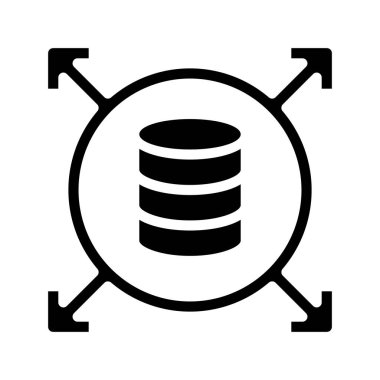 Veri Yönü simgesi, vektör illüstrasyonu  
