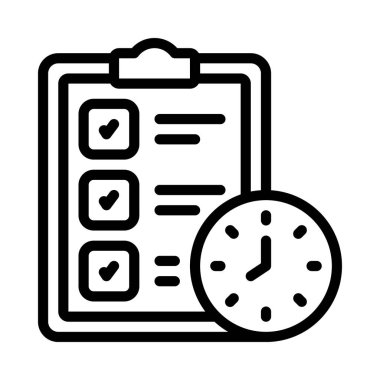 Checklist icon, vector illustration simple design