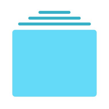 Geçmiş düz simgesi, vektör illüstrasyonu 