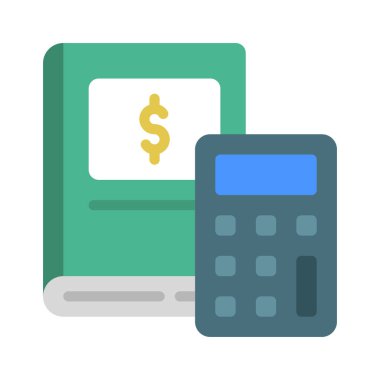 Bütçe Kitabı simgesi, vektör illüstrasyonu