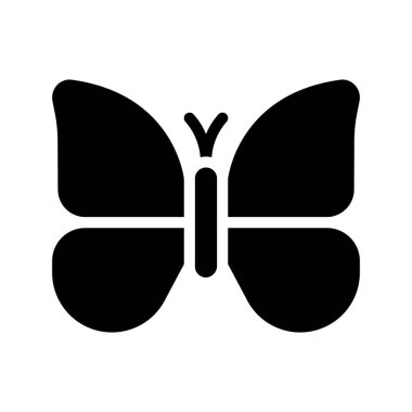 Kelebek ikonu. düz dizayn. vektör illüstrasyonu.