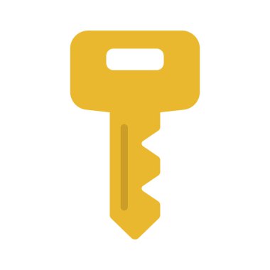 Kişisel ve ticari kullanım için anahtar simge illüstrasyonu.