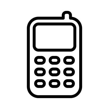 akıllı telefon simgesi, vektör illüstrasyonu basit tasarım