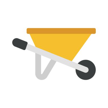 Wheel Barrow web simgesi vektör çizimi