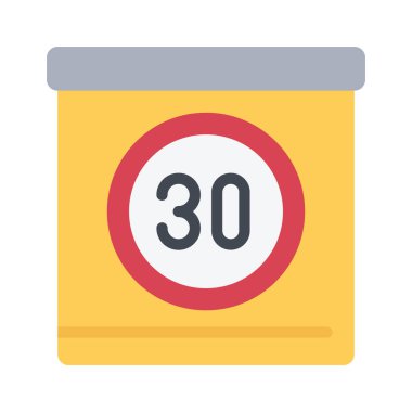 Hız sınırı ikon vektör illüstrasyon tasarımı