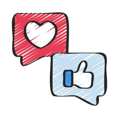 Sosyal Medya Uygulaması vektör illüstrasyon tasarımı 