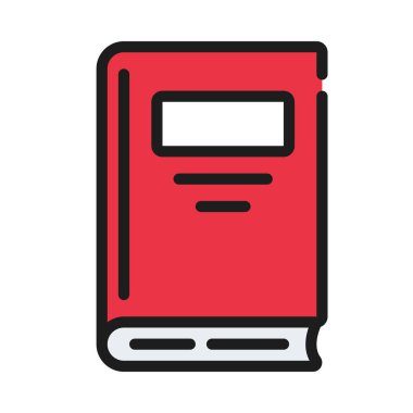 Roman Kitabı simgesi, vektör illüstrasyonu