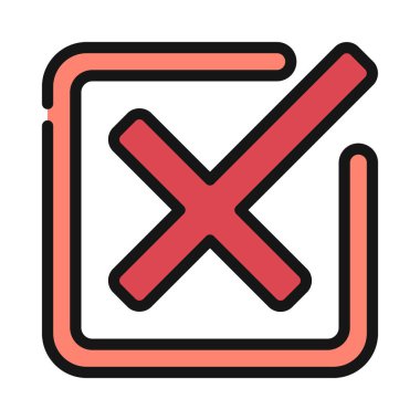 çapraz simge vektör illüstrasyonu