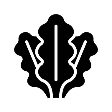 Marul Salatası Yaprakları, vektör çizimi    