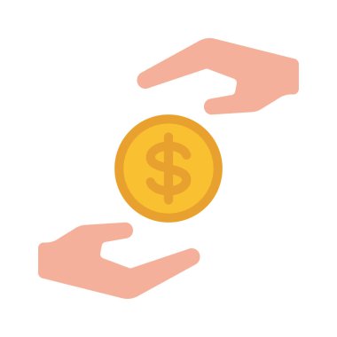 Dolar simgesi vektör illüstrasyonu