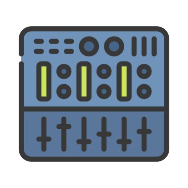 Müzik karıştırıcı ikonu. basit biçim 