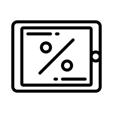 İndirim simgesi vektör resimleme arkaplanı 