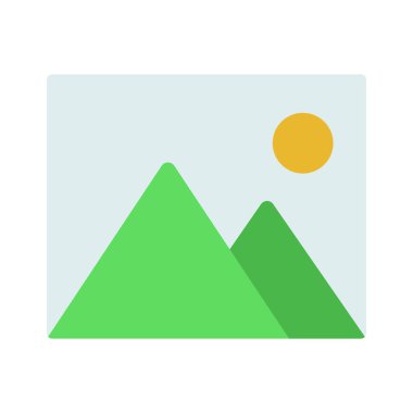 resim düz simgesi, vektör illüstrasyonu 