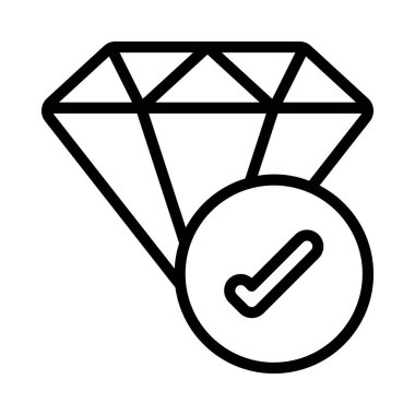 Beyaz arkaplanda web tasarımı için elmas vektör simgesi