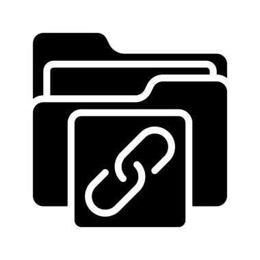 Bağlantı Dizini simgesi, vektör illüstrasyonu 