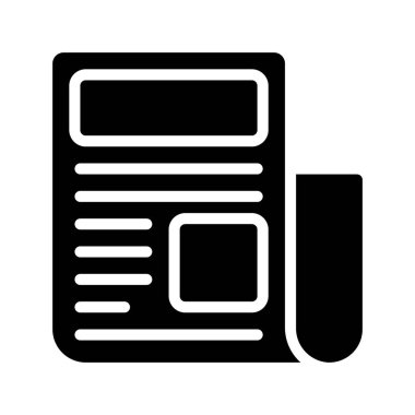 Gazete vektör çizim 