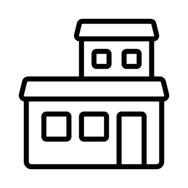 Basit ev simgesi vektör illüstrasyonu