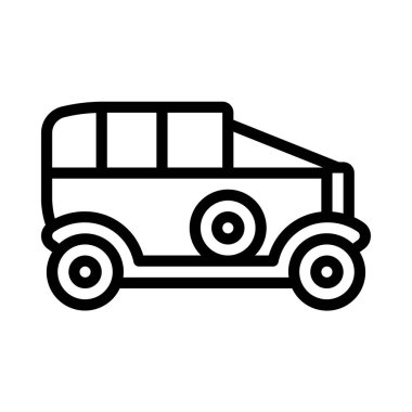 araba simgesi, vektör illüstrasyonu basit tasarım 